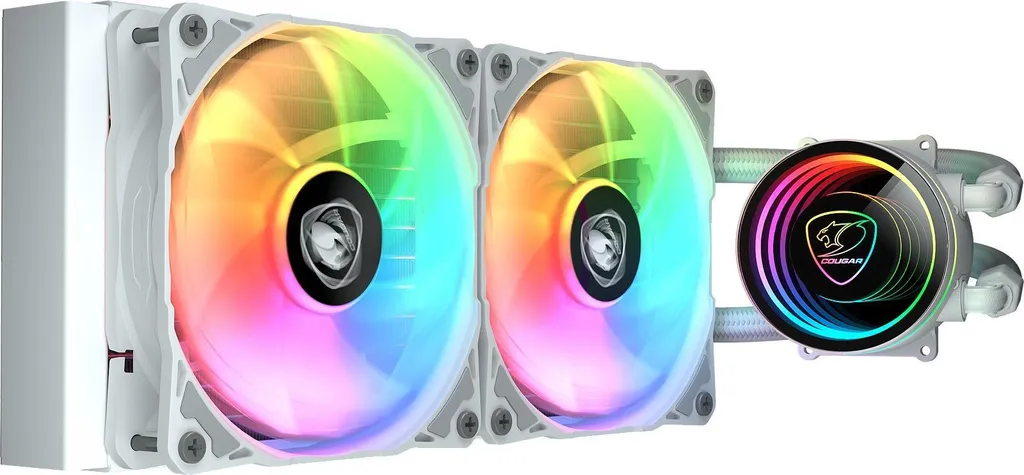 Cougar Poseidon Elite 240 ARGB Blanc - Kit de Watercooling CPU Performant - 3