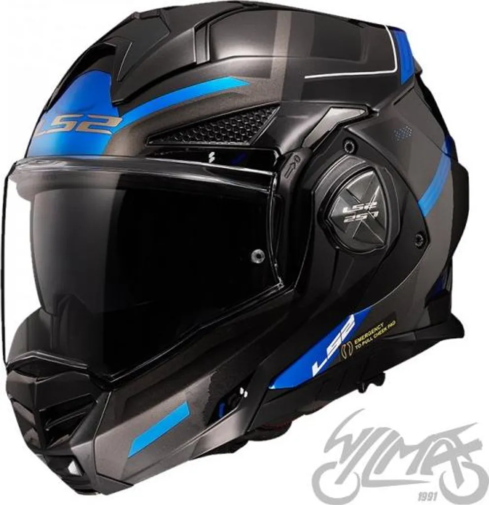 Casque de Moto pour Route et Ville LS2 FF901 Advant X Spectrum S Bleu