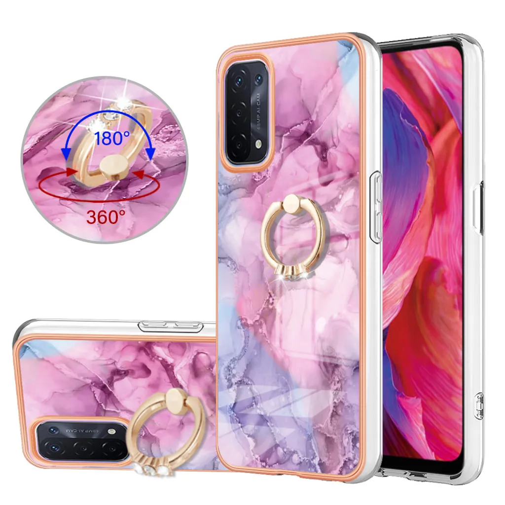Offerta Custodia OPPO A74 5G Rosa: Protezione Totale con Ring Stand