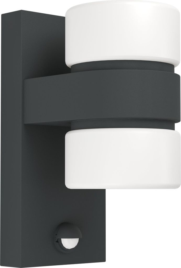 ATOLLARI Wand-/Deckenleuchte Lampe Beleuchtung - L10 x H23 x AL15,5 cm - anthrazit - 2X4,9W inkl. - IP44