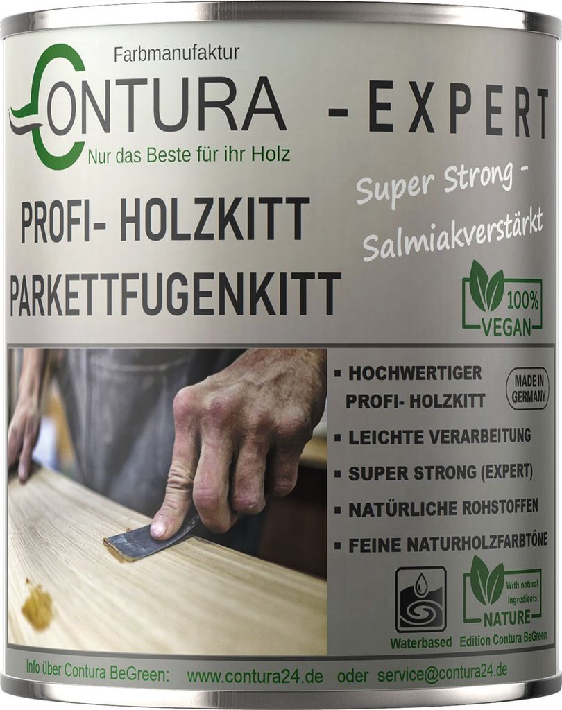 750g - Contura Holzkitt Parkett Fugenkitt Spachtelmasse Kitt Holz Spachtel Holzpaste Knetholz – 03 Fichte Kiefer Weichholz