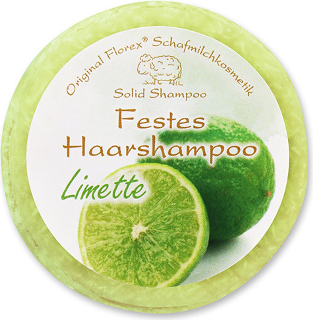 Florex Festes Haarshampoo Lemongras Naturprodukt Verpackt 58g
