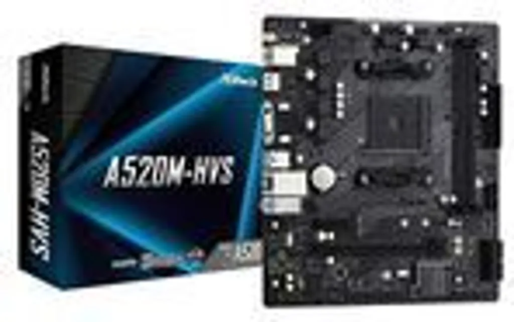 Asrock A520M-HVS Carte Mère Micro ATX Socket AM4 pour CPU AMD Ryzen - 6