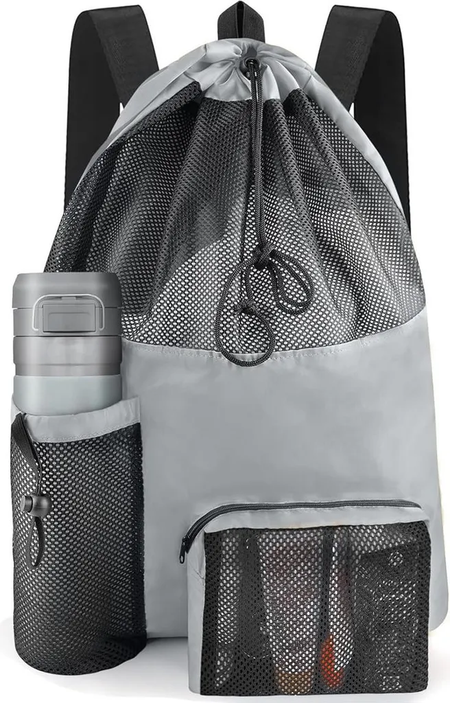 Borsa Mare a Rete INF con Coulisse - Zaino Leggero Sport e Nuoto