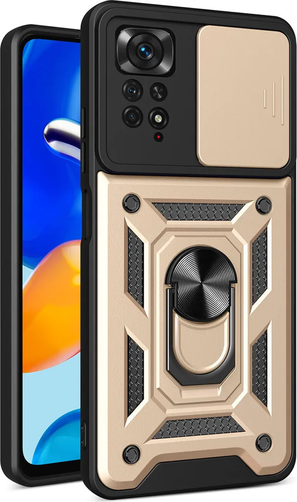 Custodia Professionale Redmi Note 11 Pro 5G Oro - Protezione e Anello
