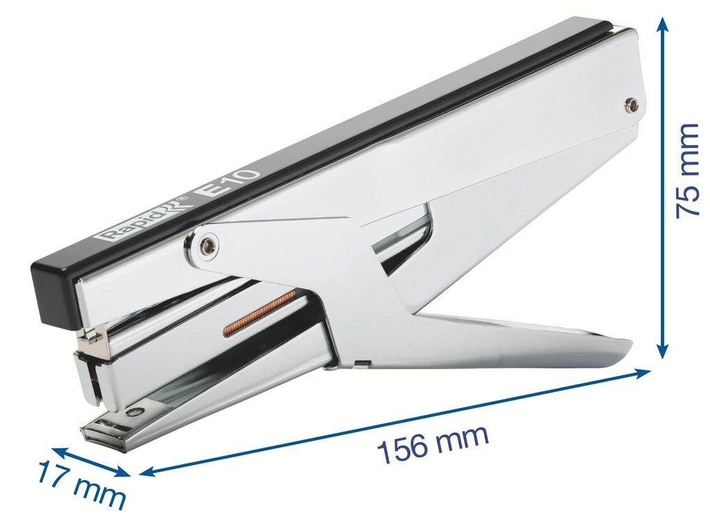 Rapid Heftzange E10 21310400 chrom/schwarz Produktbild 