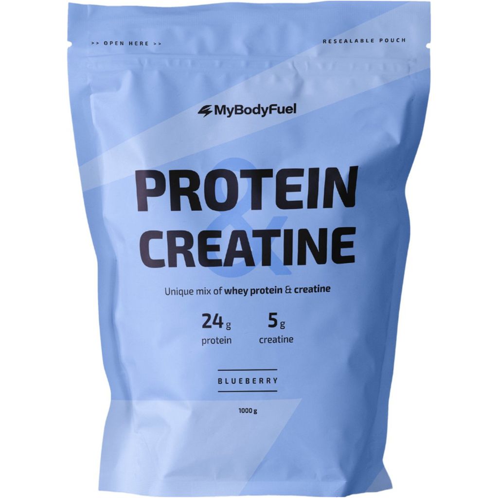 MyBodyFuel Whey Protein und Kreatin 1000 g Blaubeere – Proteinpulver mit Kreatin-Monohydrat, Proteinshake