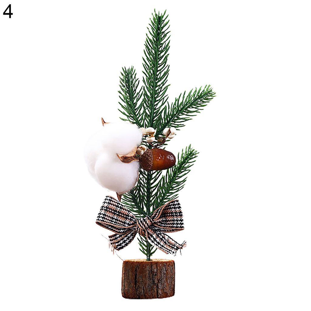 Künstlicher Weihnachtsbaum ewige exquisite Holz vielseitiger Schreibtisch Nachbildung Weihnachtsbaum für Zuhause-4