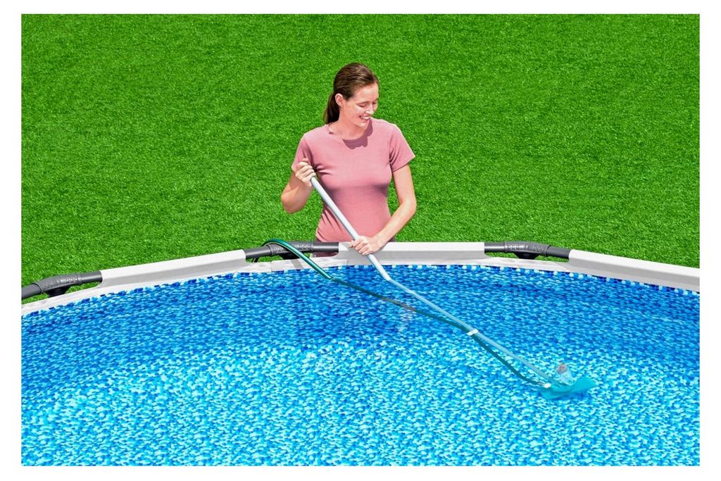 Basis-Set zur Poolpflege mit Venturi-Sauger und Kescher für Pools bis 396 cm