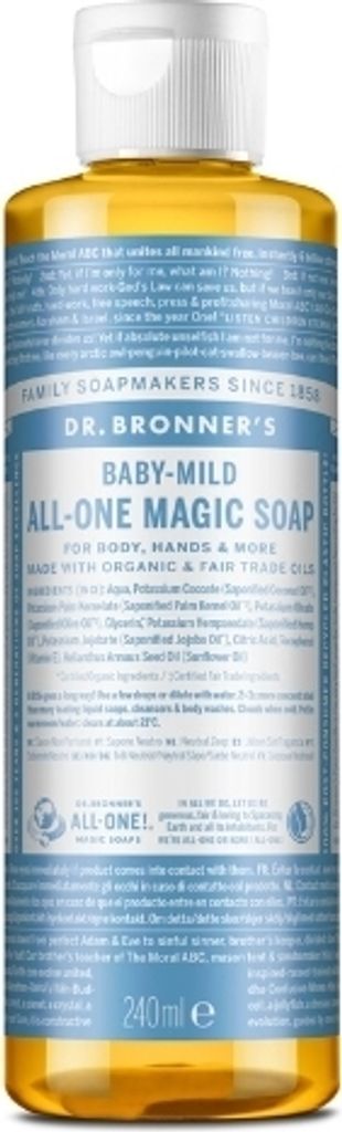 Dr Bronner's Gel Baby Mild 18-in-1, sapone puro per uso Immagine del prodotto 