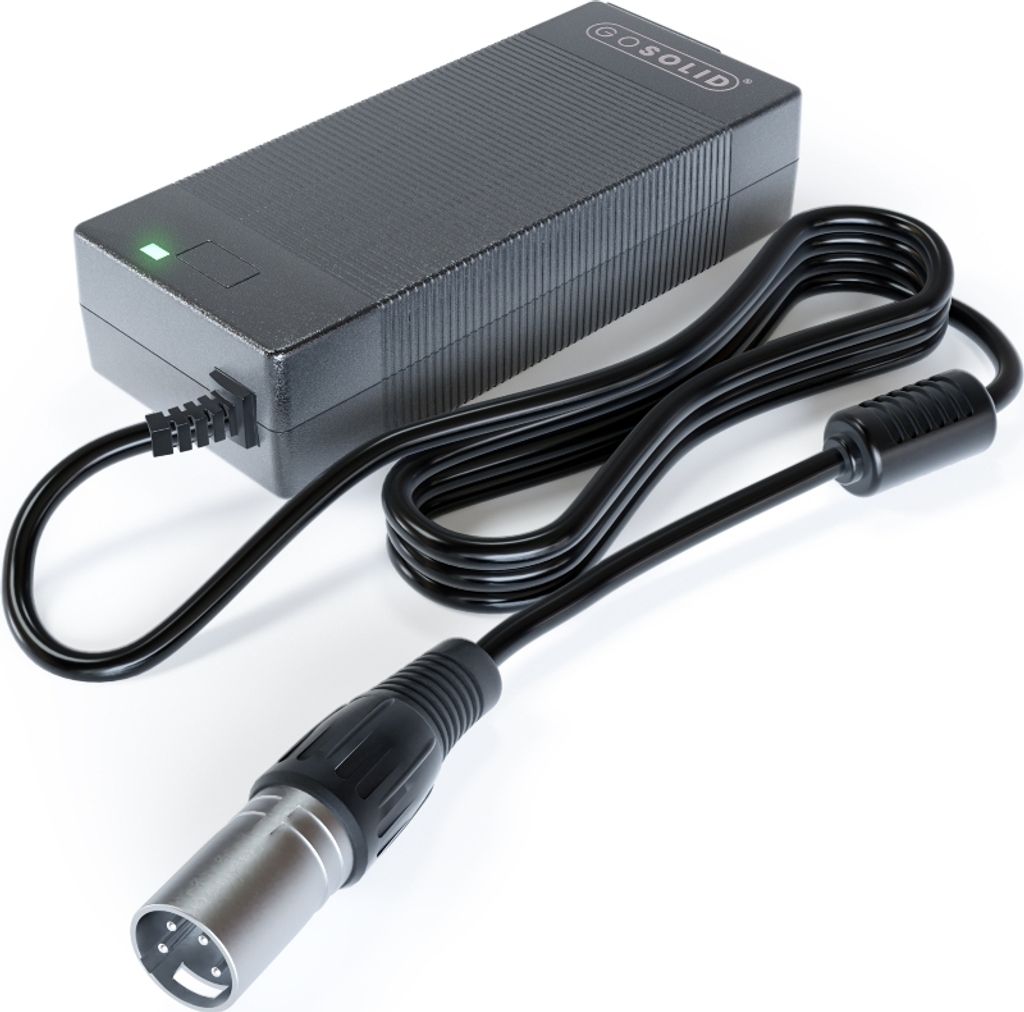 GO SOLID! Ladegerät kompatibel mit Qwic Performance, Qwic Trend, Qwic Compact 36V - XLR 4 Pins