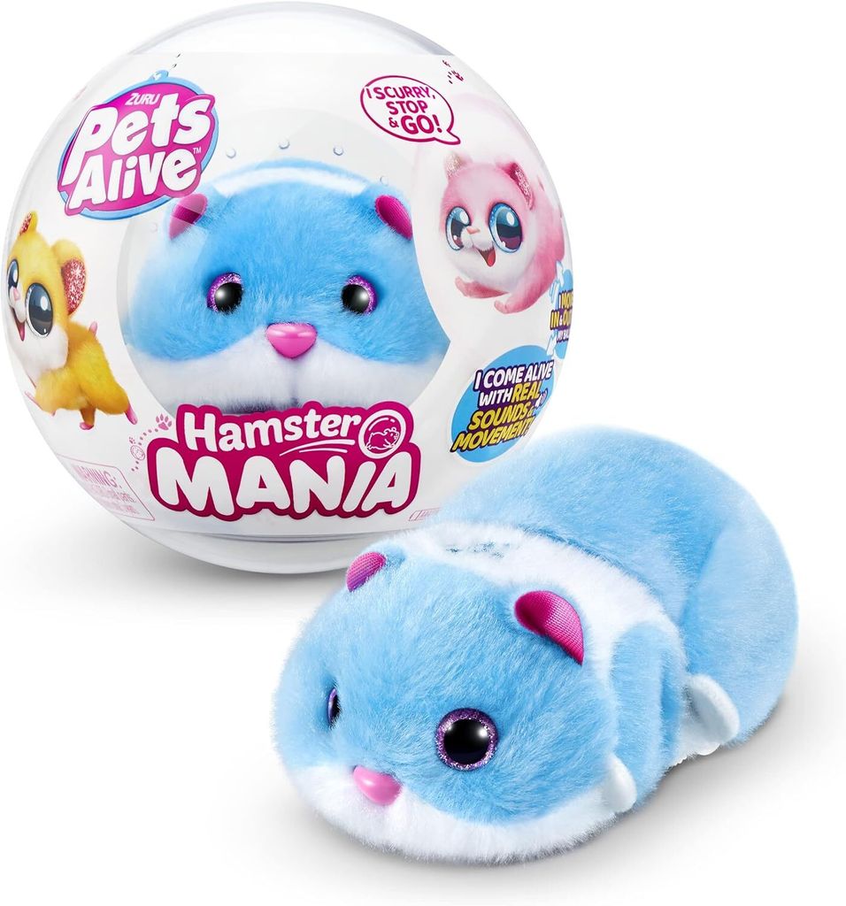 ZURU Pets Alive Hamstermania BLUE HAMSTER Elektronisches Haustier