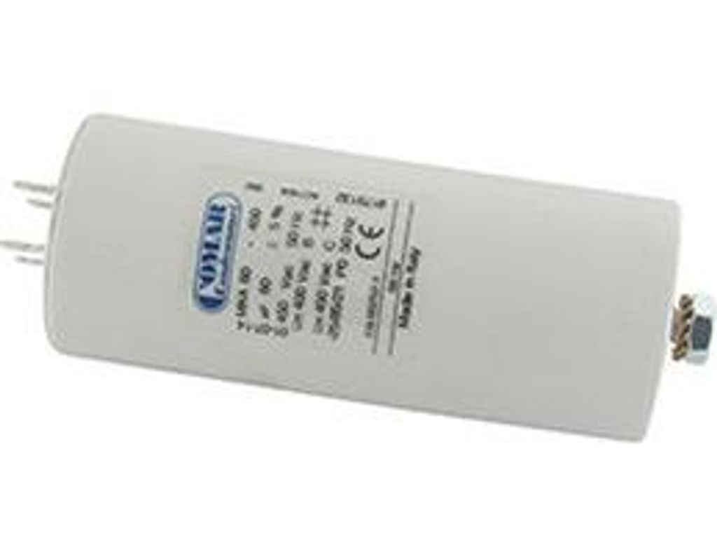 Universeller elektrische Kondensator 60 Uf - Befestigung M8, ø: 50mm, H: 117mm
