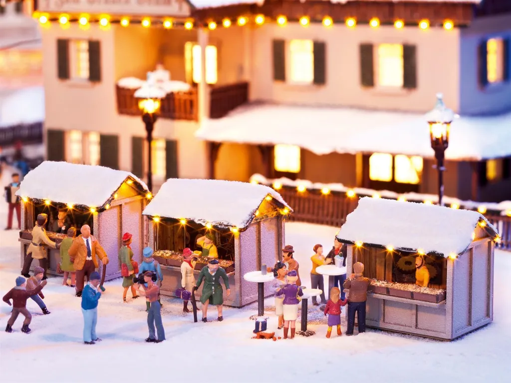 Animez vos places vides en hiver : tentes de marché de Noël NOCH 66412