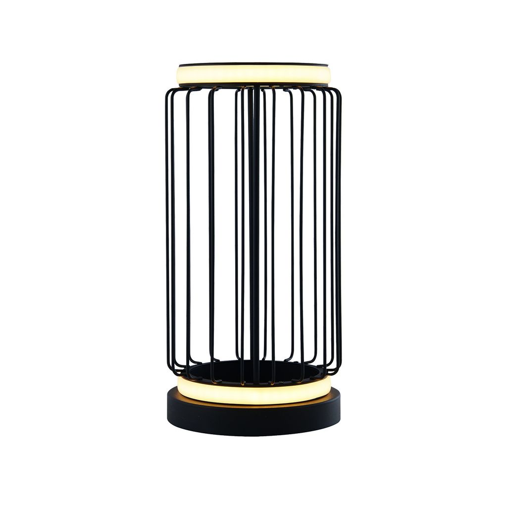 Abatjour Zeitgenössische Kreis Aluminium Weiß Silikon Schwarz Led 12W 3000K