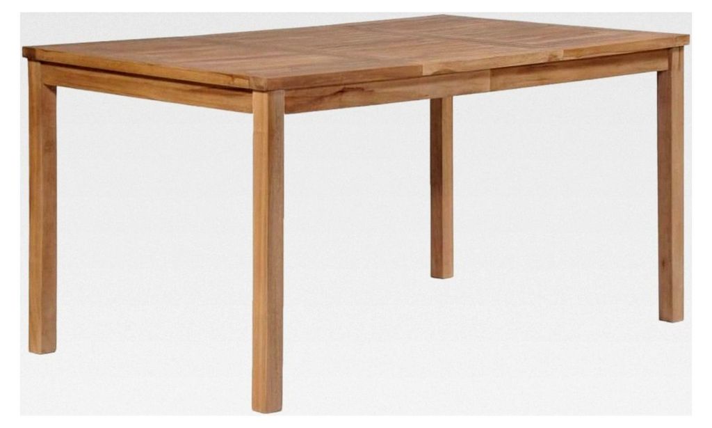 Terrassentisch aus Massivholz 150x90x77 cm
