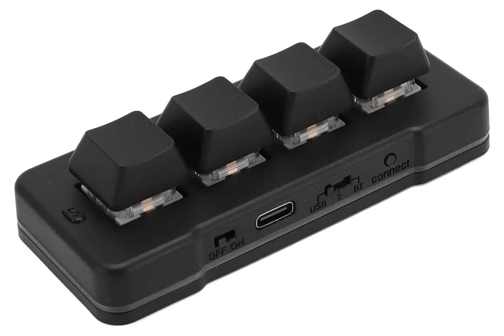 Clavier gamer RGB 4 touches Bluetooth programmable avec switchs bleus - 2