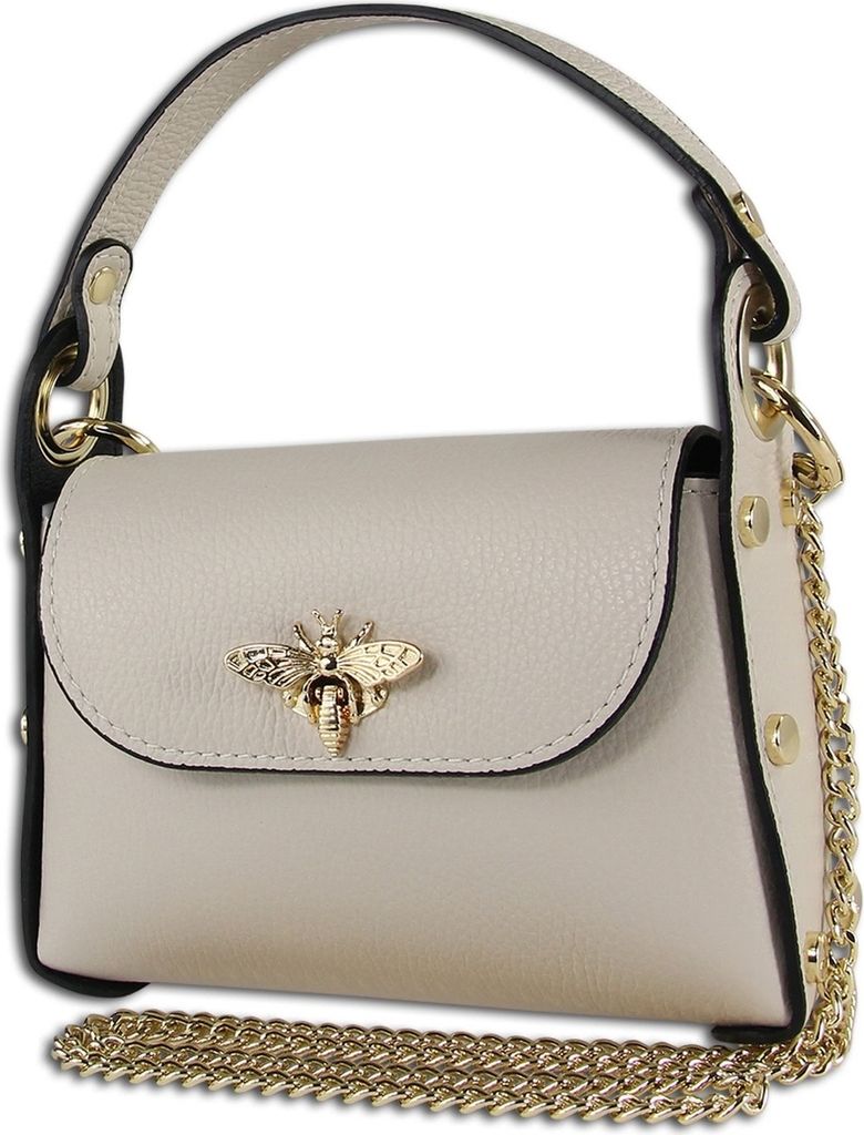 Toscanto Leder Tasche Umhängetasche beige OTT817UI