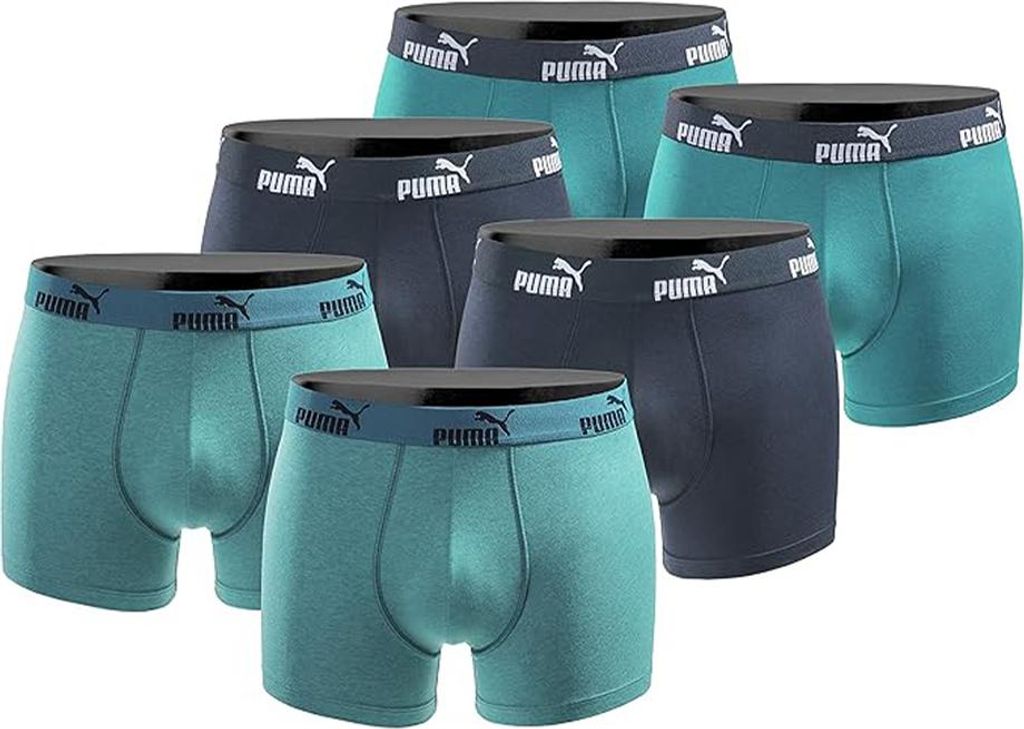 2XL|PUMA Boxer Herren Boxershorts 6er-Pack Ocean Depths Produktbild 
