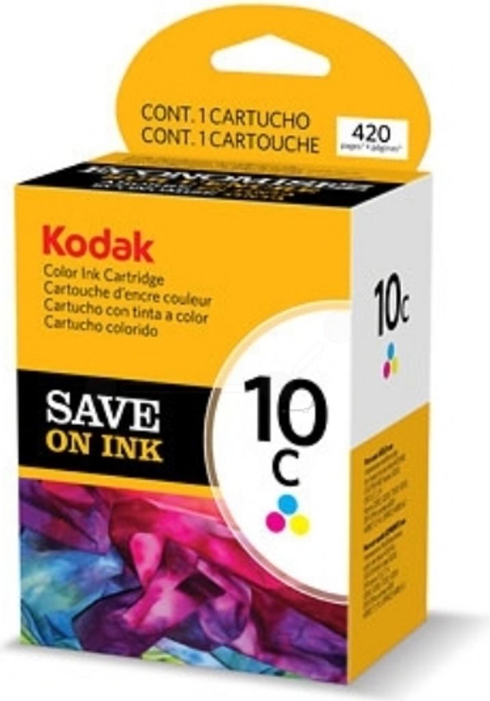 Original Kodak 3949930 / 10C Tintenpatrone farbe, 420 Seiten, 3,52 Cent pro Seite, Inhalt: 60 ml - ersetzt Kodak 3949930 / 10C Druckerpatrone
