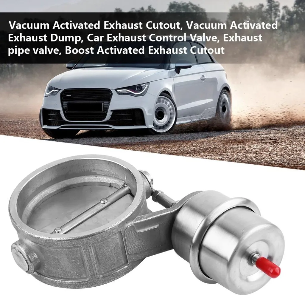 Soupape d'échappement 7,6 cm avec commande à vide boost style fermé - 2