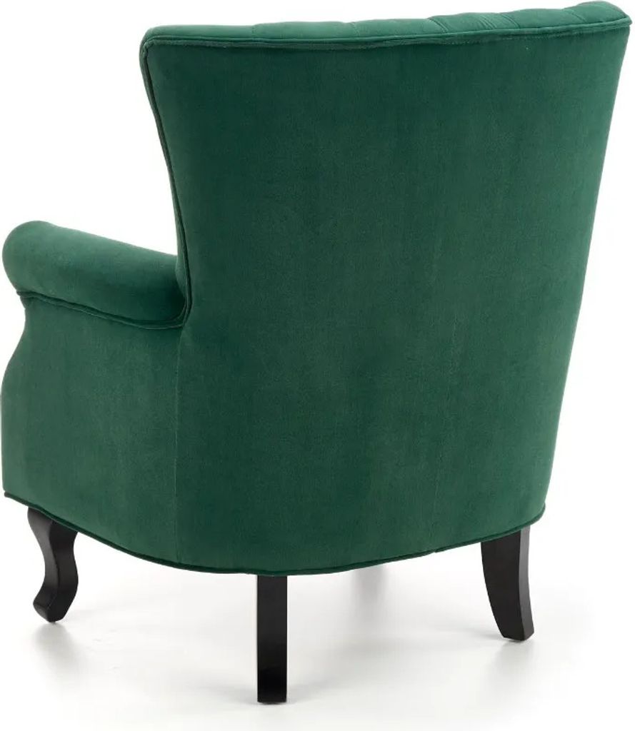 Fotel do salonu TITAN VELVET ciemnozielony Zdjęcie produktu 2