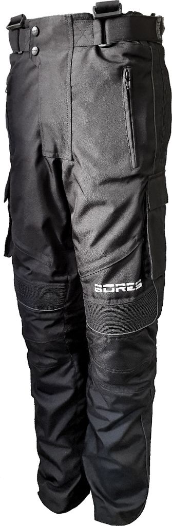 Bores Zip-Tec Motorrad Textilhose, schwarz, 3XL