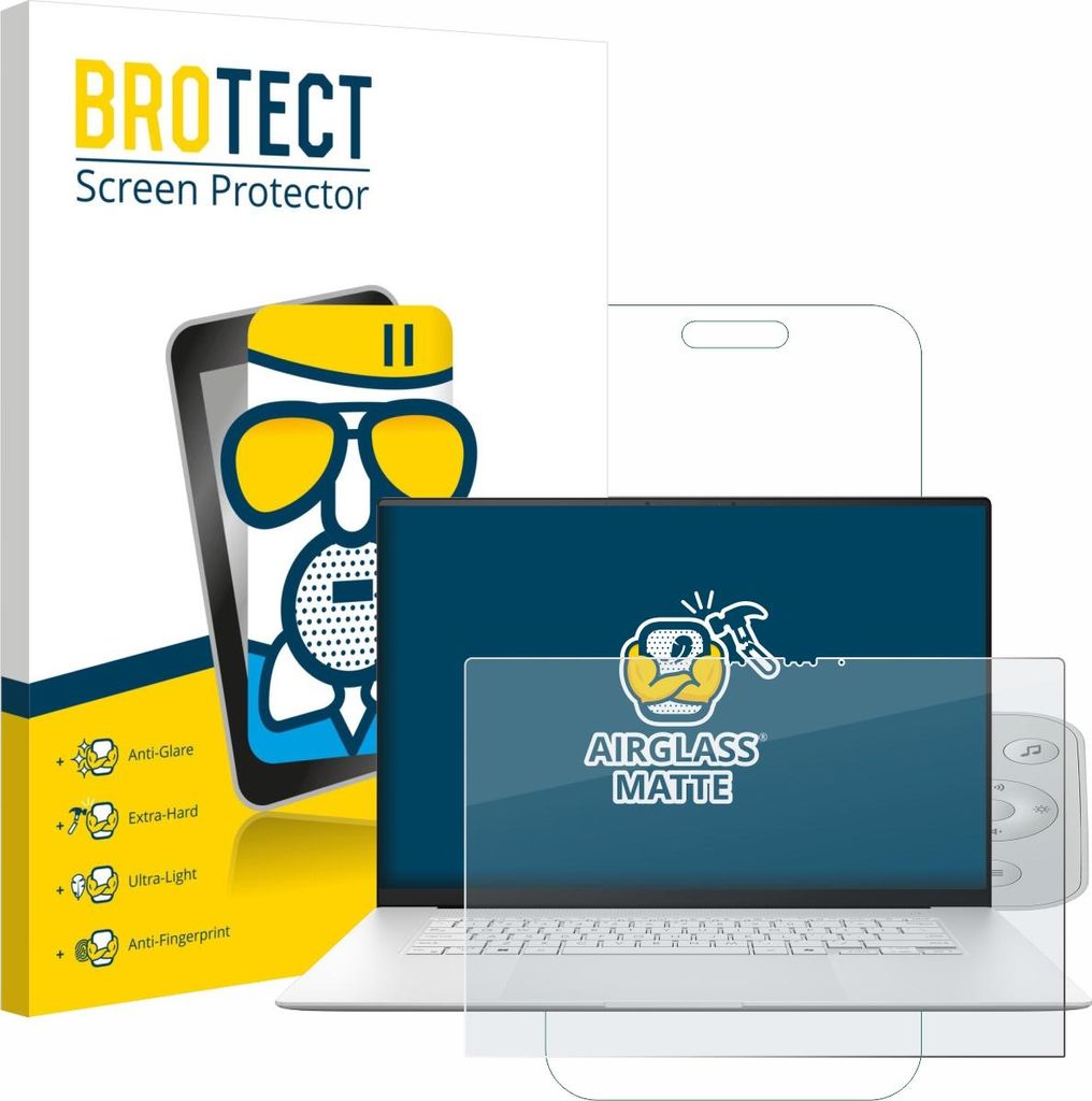 BROTECT Entspiegelungs Schutzglas für ASUS ZenBook S 16 Schutzfolie Panzer Folie Glas Display Schutz matt