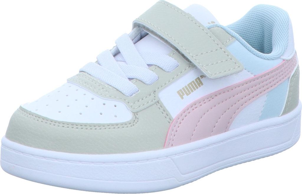 Puma Caven 2.0 Block AC+ PS Sportschuhe Kinder Sneaker Klettschuh Weiß Freizeit, Schuhgröße:30 EU