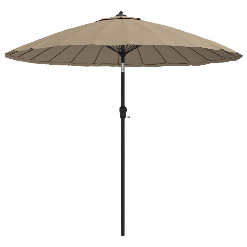 vidaXL Sonnenschirm mit Aluminium-Mast 270 cm Taupe -  Produktbild 