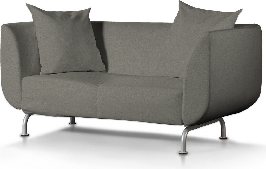 Dekoria Bezug für Strömstad 2-Sitzer Sofa, grau, Bezug für Sofa Stromstad 2-sitzer