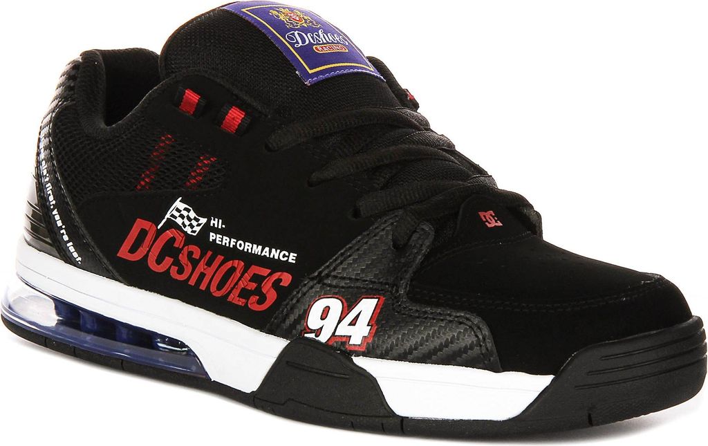 Dc Shoes Versatile LE in Schwarz Rot für Herren – 7.5 UK - 41 EU - 8.5 US / Black Red