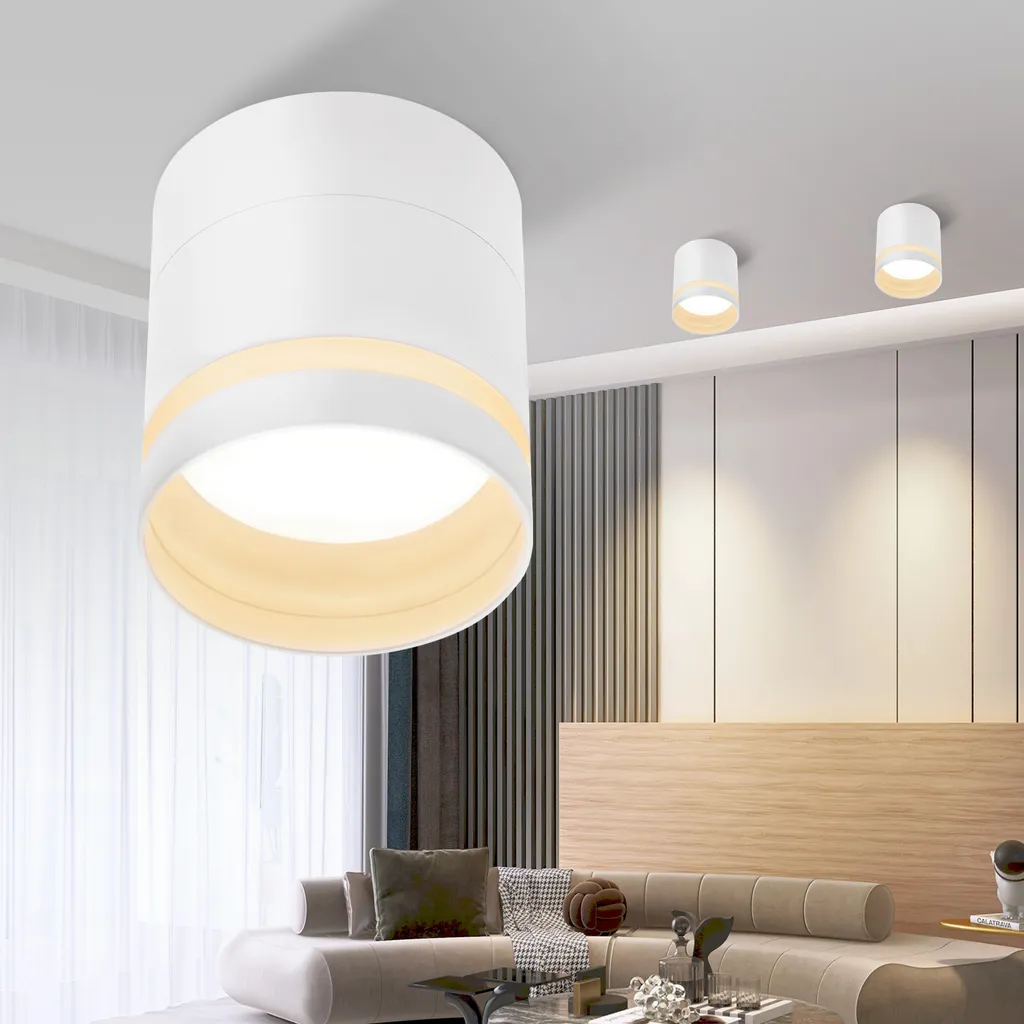Atmosfera Calda con ZMH Faretto LED Soffitto Bianco 3000K 5W