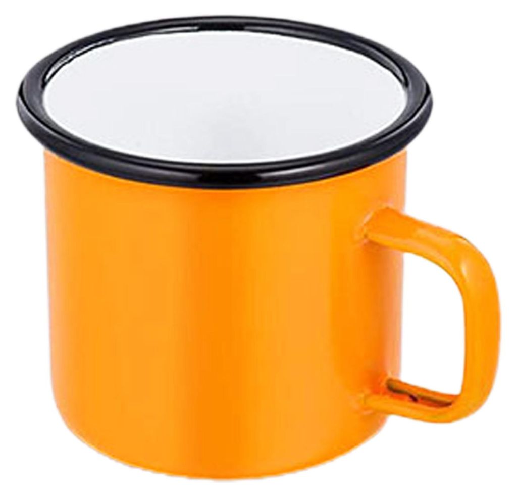 350 ml zuverlässiger, runder Wasserbecher aus Metall, stabil und rostfrei, ideal für Zuhause