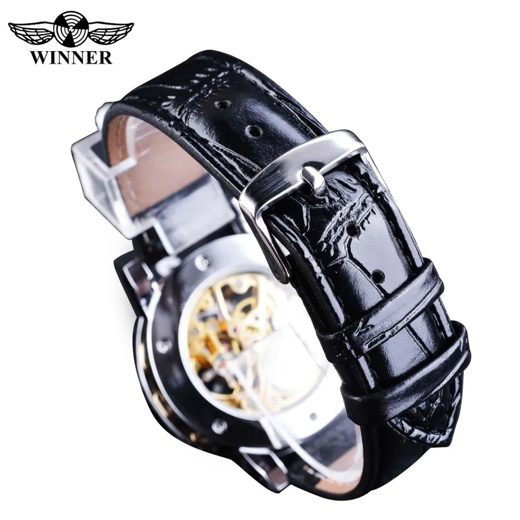 Orologio Uomo Winner Rey KP14454 Automatico - Eleganza Nero e Blu - 2