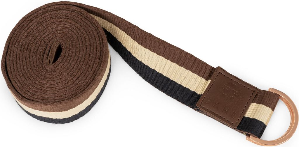 Yoga Gurt (lang) YOGA STRAP LONG Steel Blue/Sand Tartan One Size BAHE