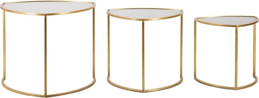 Table Basse Carrée Adrian Dorée 60 cm - Mobilier de Salon Design Épuré