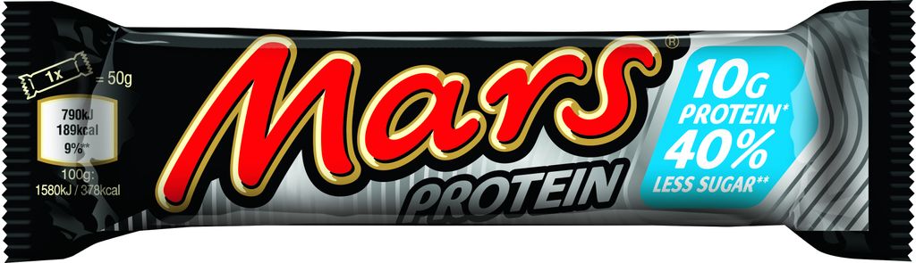 Mars Protein Riegel Riegel mit Proteingehalt mit Karamellschicht 50g