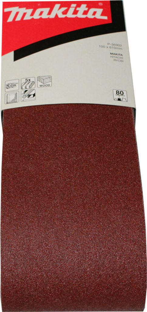Schleifband 100x610mm Korn 80 ( 5 Stück ) Produktbild 2