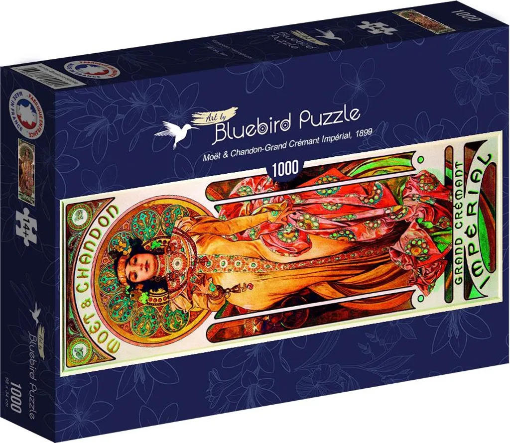 Puzzle détente 1000 pièces Mucha Moët & Chandon idéal cadeau et loisir