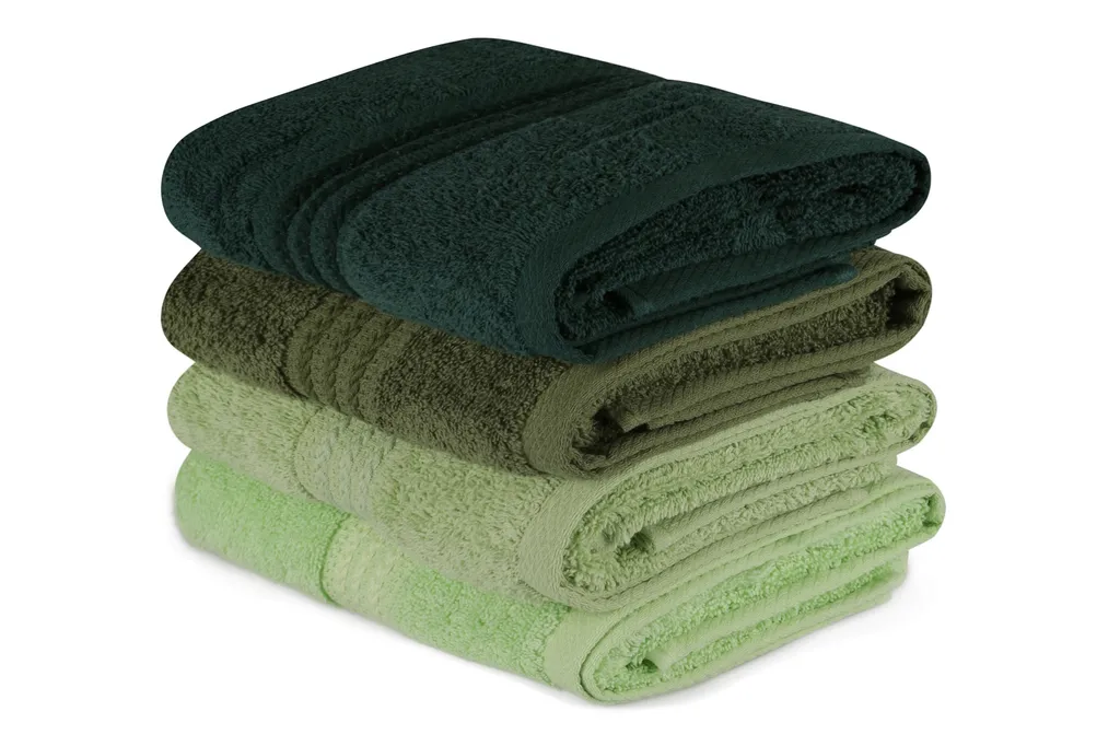 Set 4 Asciugamani 50x90 cm 100% Cotone 500g/m² | Qualità Hotel