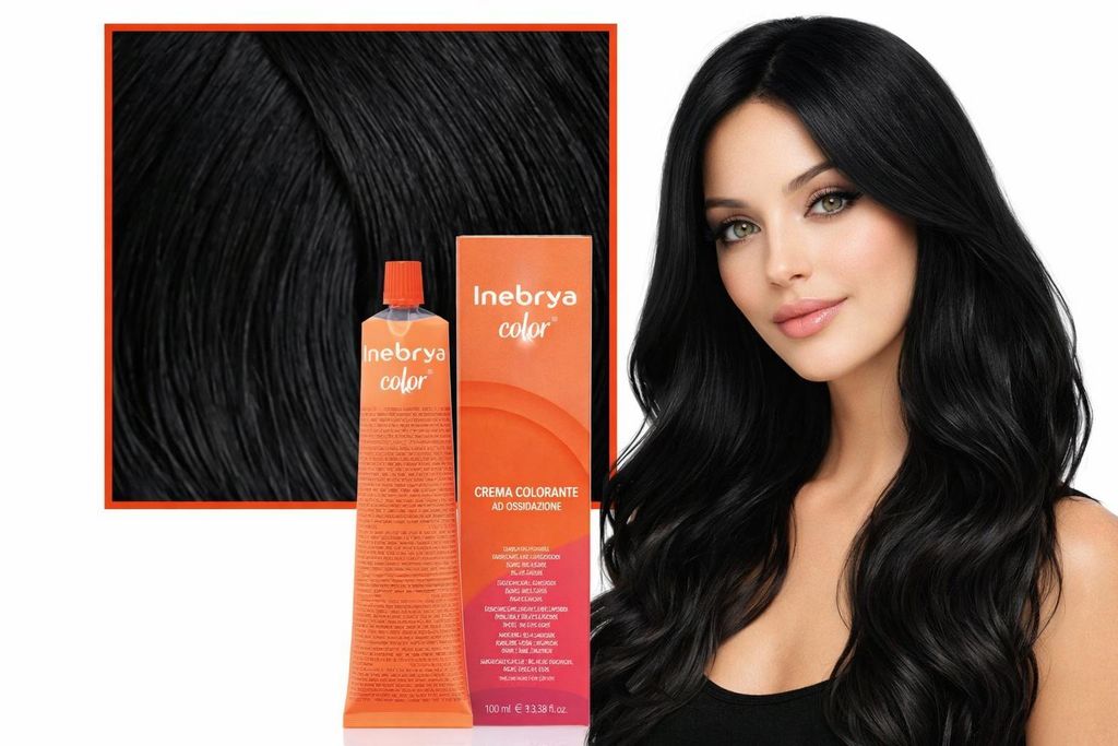 Inebrya Color 4/10 Mittelbraun Royal Blue Haarfarbe 100 ml