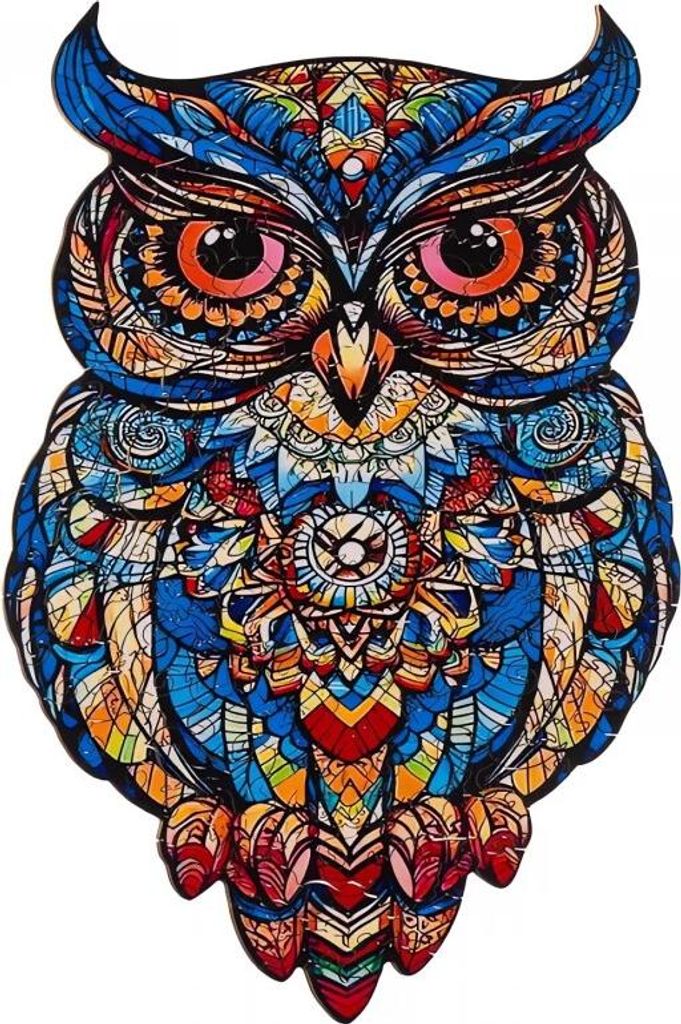 Kruzzel 24551 Dřevěné puzzle sova, 177 dílů, 38 x 21,5 cm Obrázek produktu 