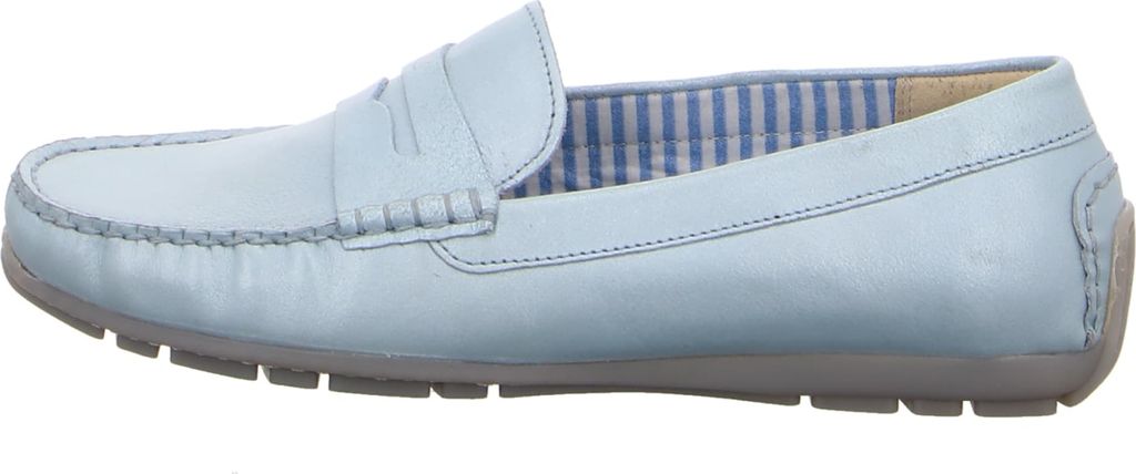 Sioux Carmona-700 Mokassin in Übergrößen Blau68687 große Damenschuhe, Größe:37.5