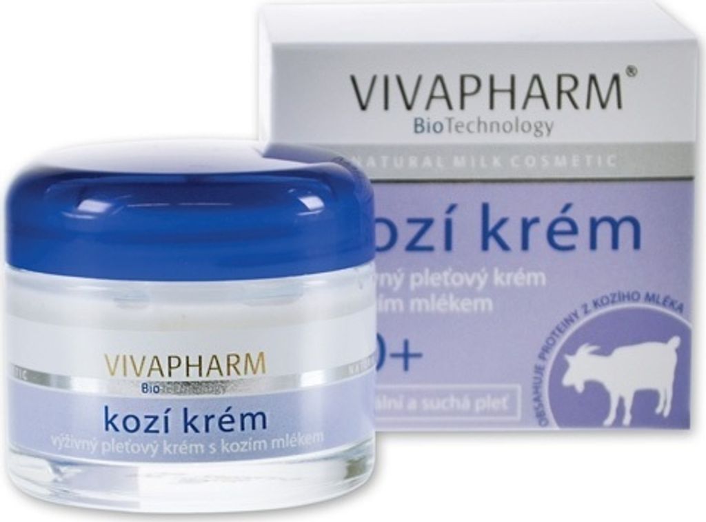 VivaPharm Crema viso al latte di capra 50ml Immagine del prodotto 