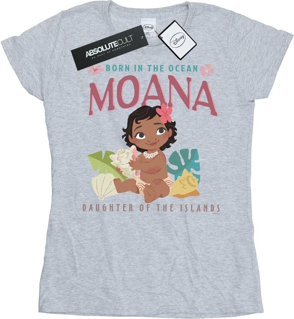 Disney - "Born In The Ocean" T-Shirt für Damen BI33916 (L) (Grau)
