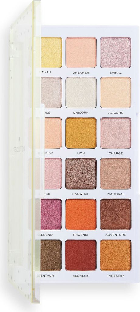 I Heart Revolution Unicorn Heart Glow Eyeshadow Palette 18 Shades