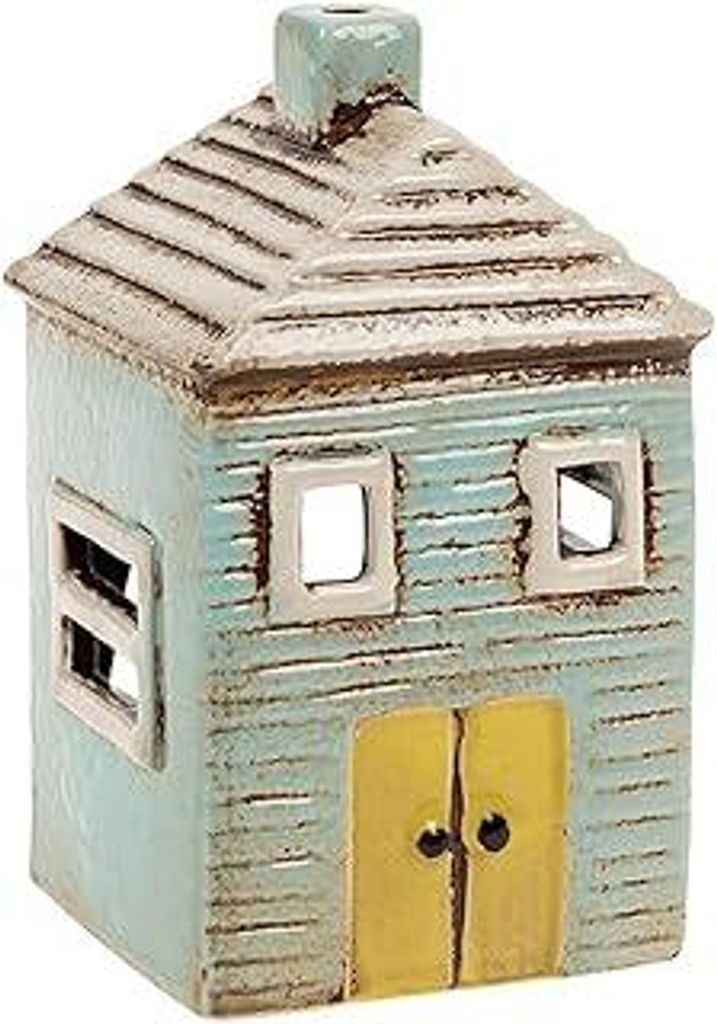 Village Pottery Blue House Teelicht