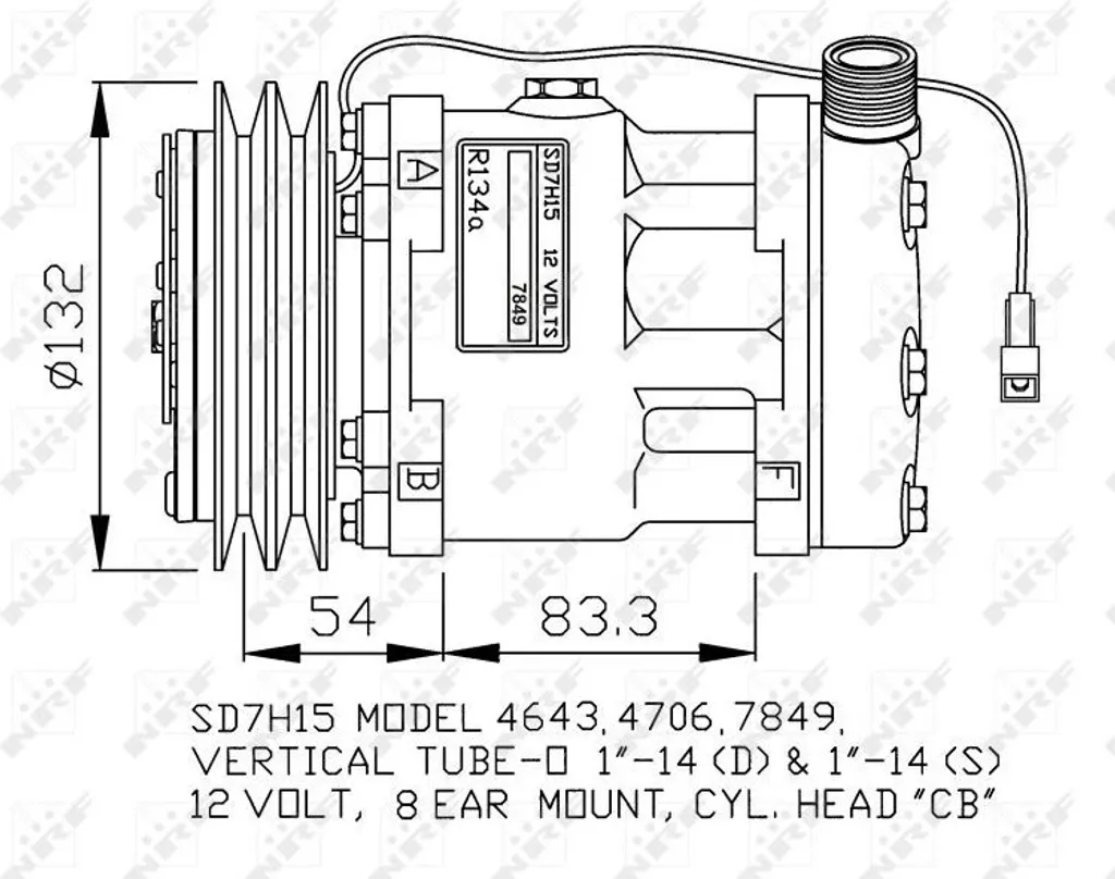 Compresseur de Clim pour Fiat Ducato et Tipo - Pièce Auto NRF 32130G Neuf
