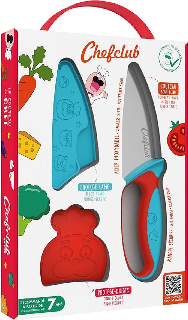 Nože CHEFCLUB pre deti (modré a červené) Obrázok produktu 3